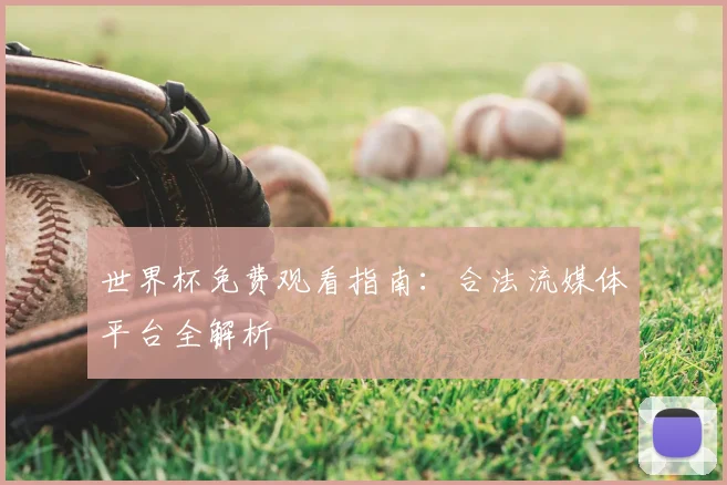 世界杯免费观看指南：合法流媒体平台全解析